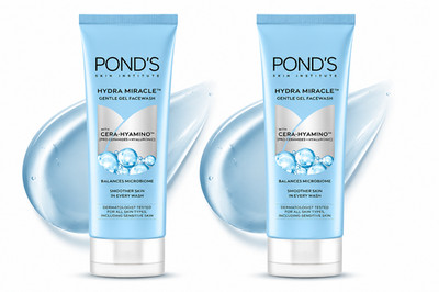 POND'S Hydra Miracle Gentle Gel Face Wash 100g x2 24H Hydration Cleanser