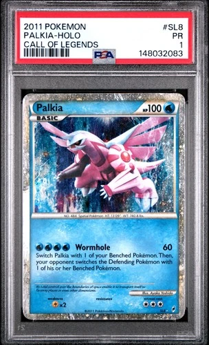 2011 POKEMON CALL OF LEGENDS #SL8 PALKIA-HOLO PSA 1