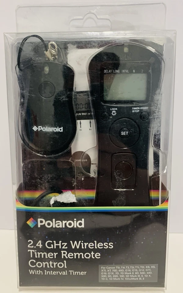 Polaroid 2.4GHZ Wireless Timer Remote Control For Canon Cameras NEW - Image 4 of 4