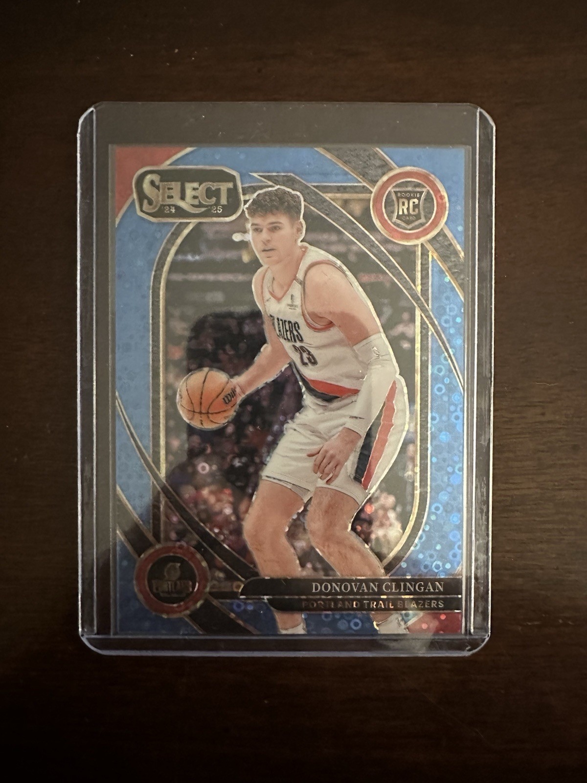 2024-25 Panini Select #270 Donovan Clingan Light Blue Disco Prizm RC /99