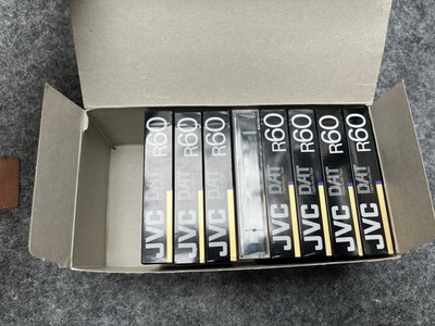 JVC DAT R60 Sealed NOS 8 Pack Digital Audio Tape Made in Japan