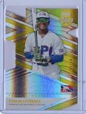 2020 Panini Elite Extra Edition Baseball #182 Yoelin Cespedes Gold Die Cut /10