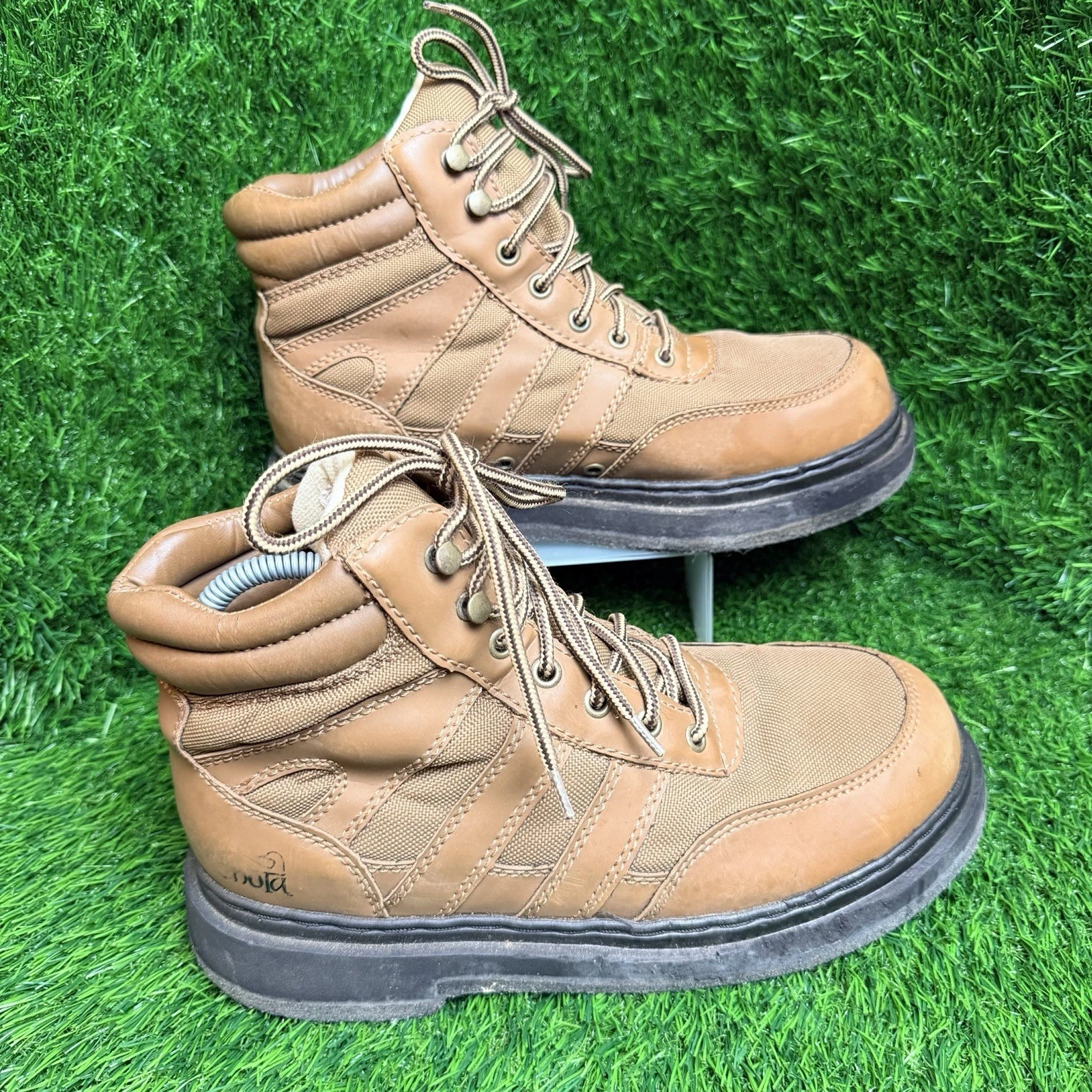 Chota STL Outdoor Gear Wading & Hiking Boots Men's Size 9 Tan & Green