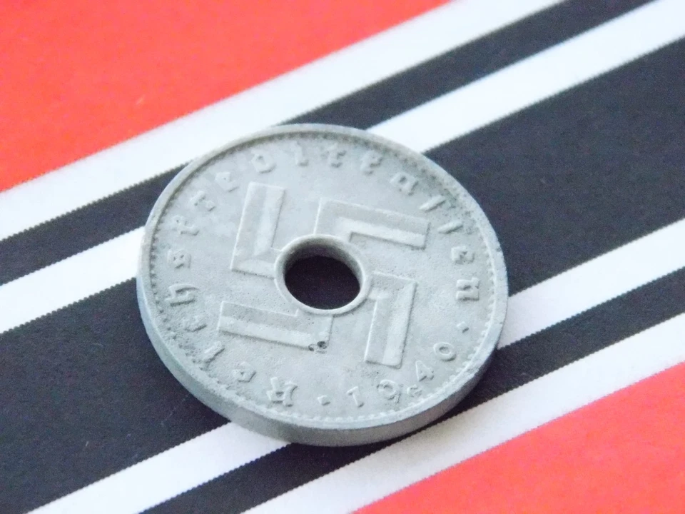 ALEMANA 10 PENIQUES 1940 G Reichskreditkassen Militar Esvástica Moneda 3ª Segunda Guerra Mundial RARA Foto 3 de 4