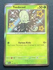 Toedscool 105/091 Shiny Rare Paldean Fates Pokemon Holo NM/M