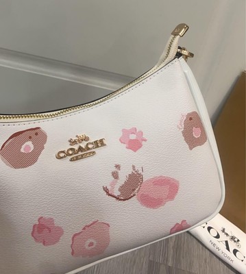 COACH Teri Shoulder Bag Floral Print Chalk CR746 