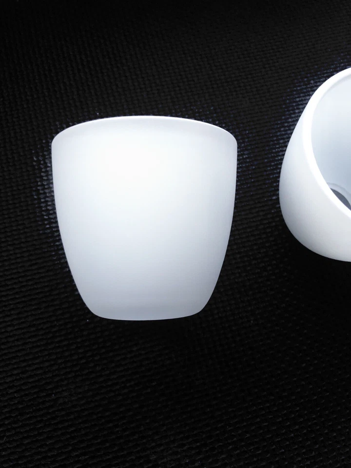 Lampenschirm g9 Ersatz Kugel Glas weiß matt Schirm Ø60mm Höhe 55mm L Ø22mm +Ring - Bild 2 von 4