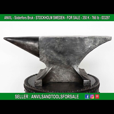 ANVIL - Söderfors Bruk - STOCKHOLM SWEDEN - 350 K - 766 lb