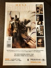 Image Comics HELLSPAWN Todd McFarlane Promo Art ~ Vtg. Comic Page PRINT AD 2000