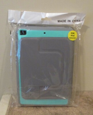 Case Cover for iPad Mini 1, 2, 3 - Gray & Green - New