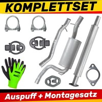 Schaldampferset Auspuff FüR Ford Focus C-Max MK1 Focus MK2 C-Max MK1 2.0 Tdci