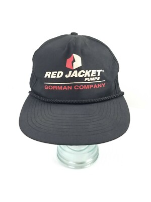 Vintage Trucker Hat Red Jacket Pumps Rope Front Snapback Black Free Shipping