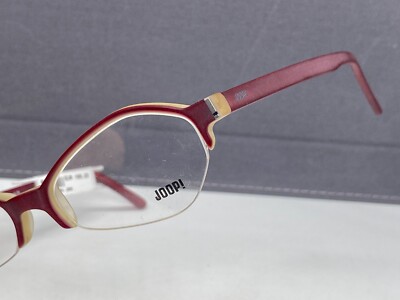 Joop Brille Damen Rot Halbrand Eckig 8162 NP:166 