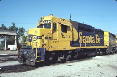 ATSF 3244 GP-30 SAN BERNARDINO CA (SANTA FE) ORIGINAL SLIDE 09-03-83 ...