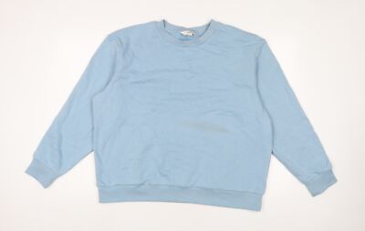 Marks and Spencer Herren Pullover Sweatshirt Blau Baumwolle Größe L