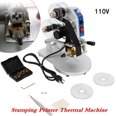 Manual Hot Stamp Printer Ribbon Coding Hot Foil Stamping Date Code Machine DY-8