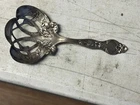 Wallace  Sterling Silver Art Nouveau Pierced Bon-Bon Spoon Poppies