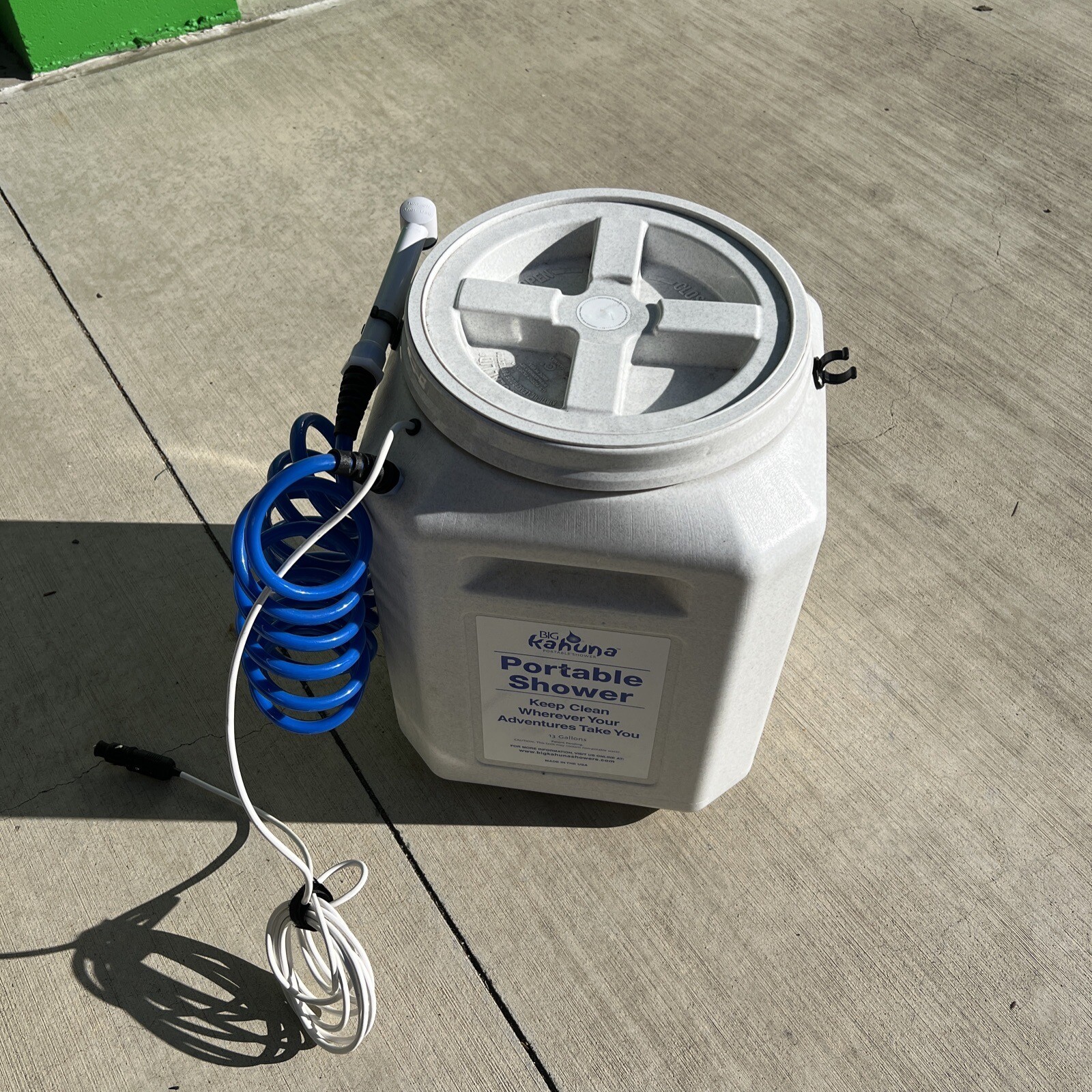 Original Big Kahuna Portable Shower 13 Gallon 12v Car Plug eBay