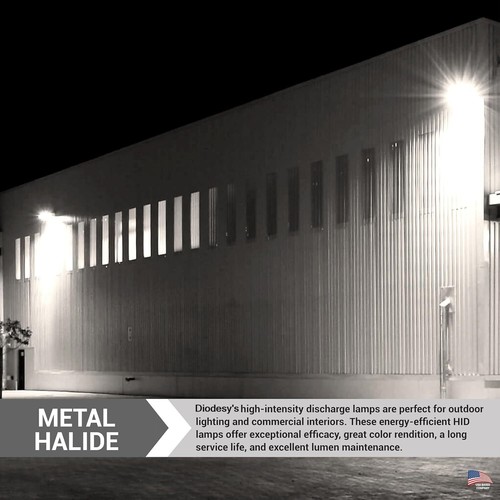 2Pack 100W Metal Halide ED17, E26, Pulse Start, HID Elliptical, 4000K, 7700LM - Picture 4 of 5