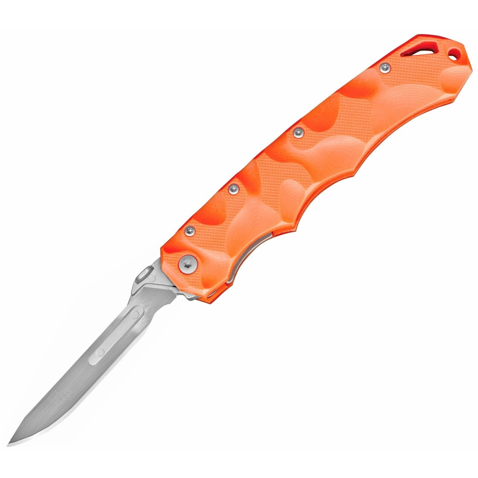 Havalon Piranta Stag Folding Knife 2.75" Stainless Steel - XTI-60ASTAG-O [NEW]