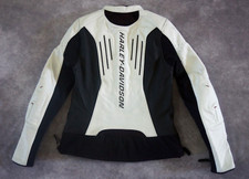 Harley Davidson Women's Fxrg Armor Reflective White Leather Jacket Xs 98070-19vw