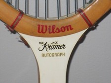 Vintage Wilson Jack Kramer Autograph Wooden Tennis Racket with Frame