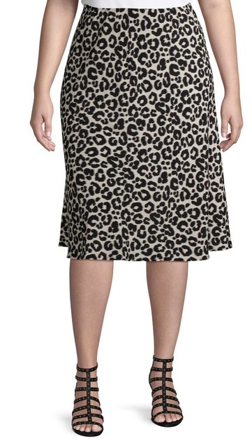 leopard slip skirt
