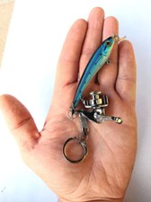 Portachiavi per Pescatore Mulinello Pesca Idea Regalo Porta Chiave Chiavi Barca