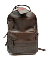 Medium Leather Backpack Brown 