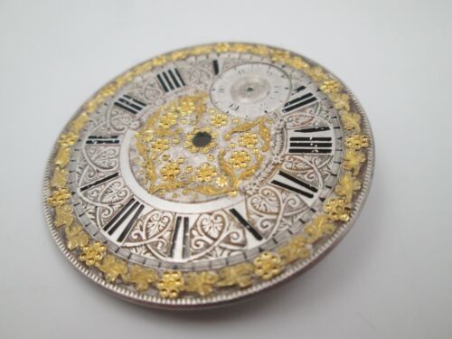 Pareja de esferas ornamentadas de plata de ley y vermeil para reloj de bolsillo - Imagen 3 de 8
