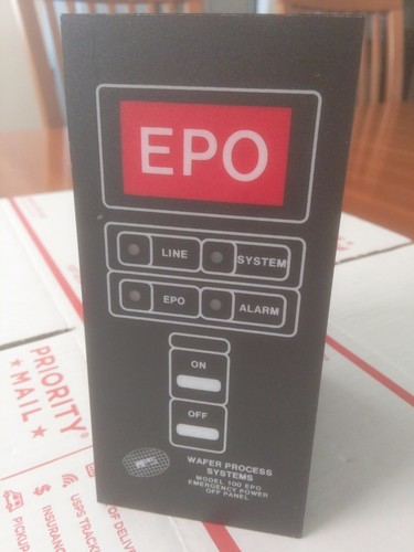 WAFER PROCESS SYSTEMS 100 EPO EMERGENCY POWER OFF PANEL, NEW , 60 DAY WARRANTY - Picture 2 of 5