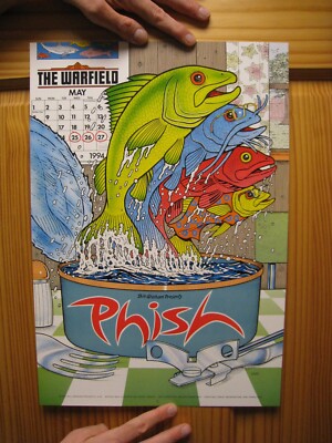Phish Poster May 1994 Fillmore The Warfield 4 Fish | eBay