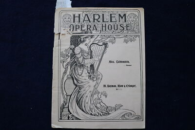 1905 MAY 1 HARLEM OPERA HOUSE PROGRAM - A MESSAGE FROM MARS - K 1642