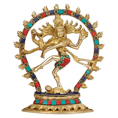 Brass Lord Shiva Shiv Dancing Natraj Statue Idol Showpiece For Home Decor