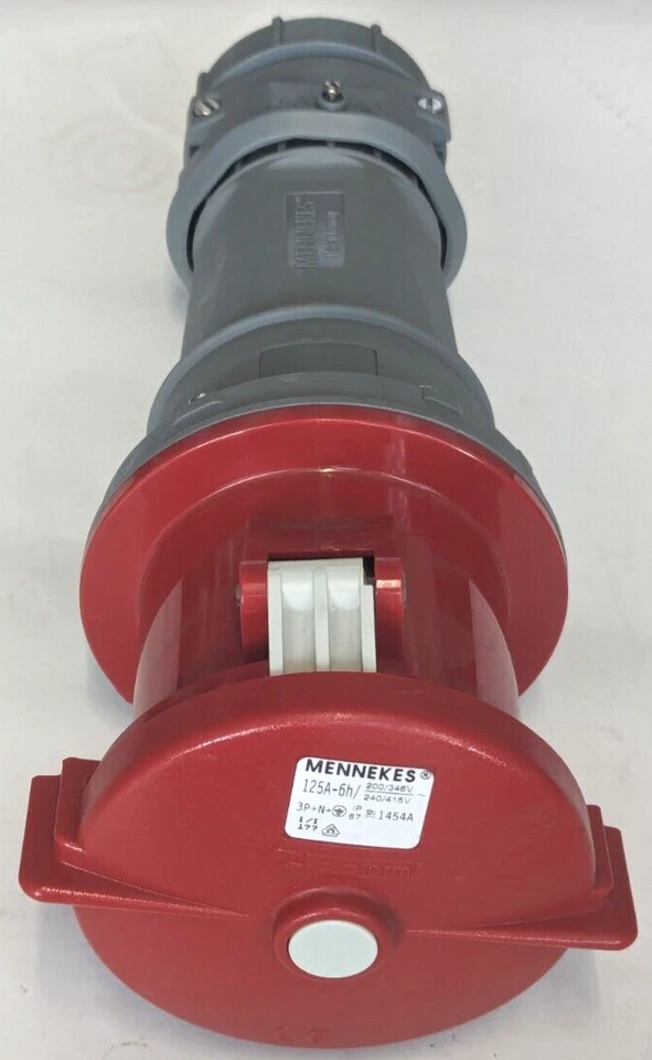 Caixa de acoplamento Mennekes 1454A 125A-6h NOVA - Imagem 3 de 4