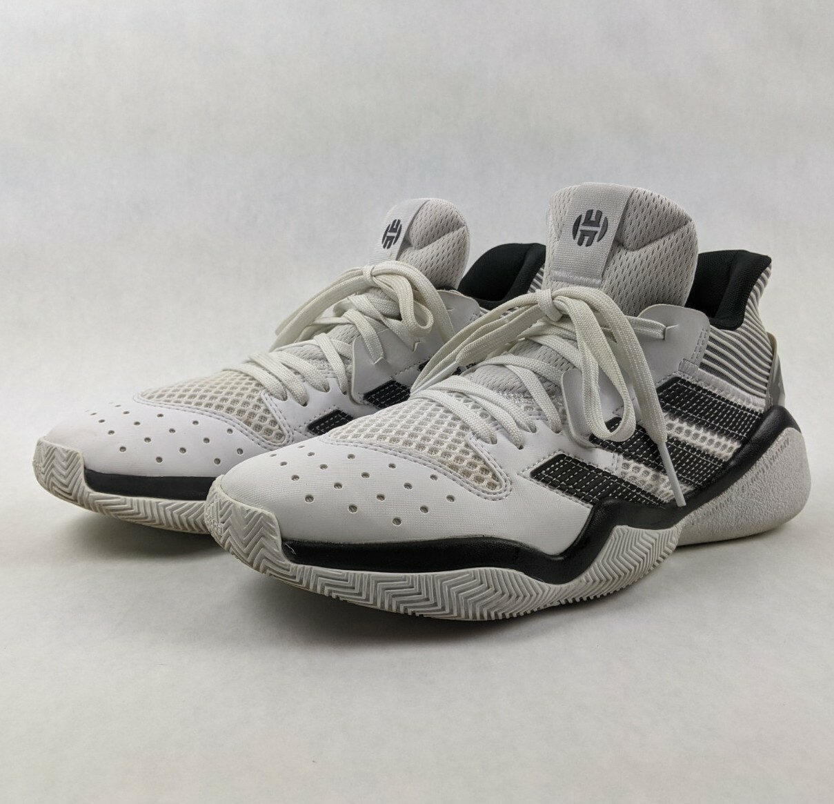 Adidas James Harden Stepback Basketball Shoes Mens Size 8 Cloud White Grey Men main image 2