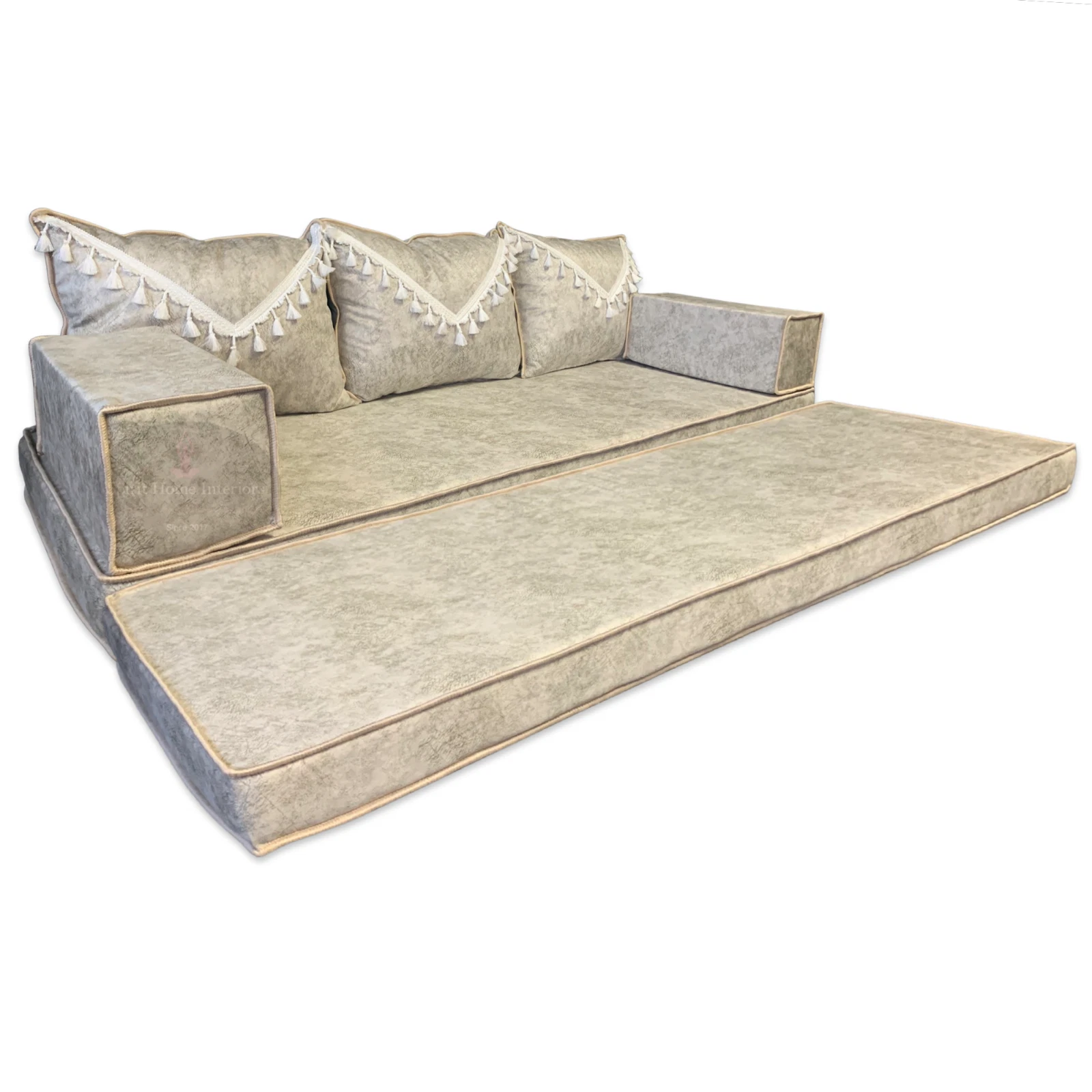 Arabic Majlis Seating | Three Seater 8" FLOOR Sofa | Bench Cushions | UK Stock!