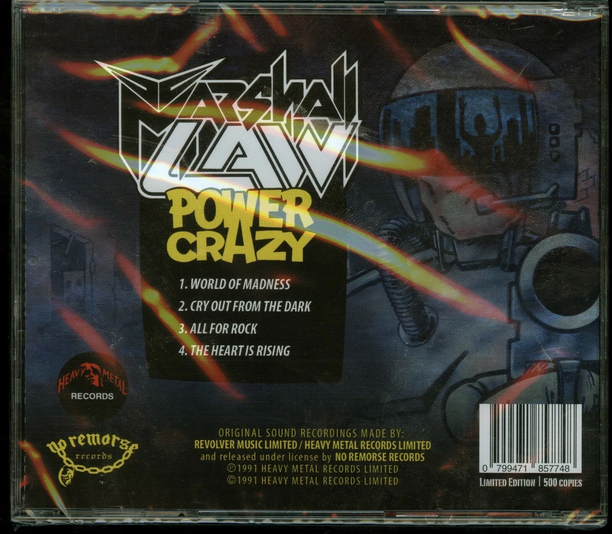 Marshall Law Power Crazy CD new Only 500 copies
