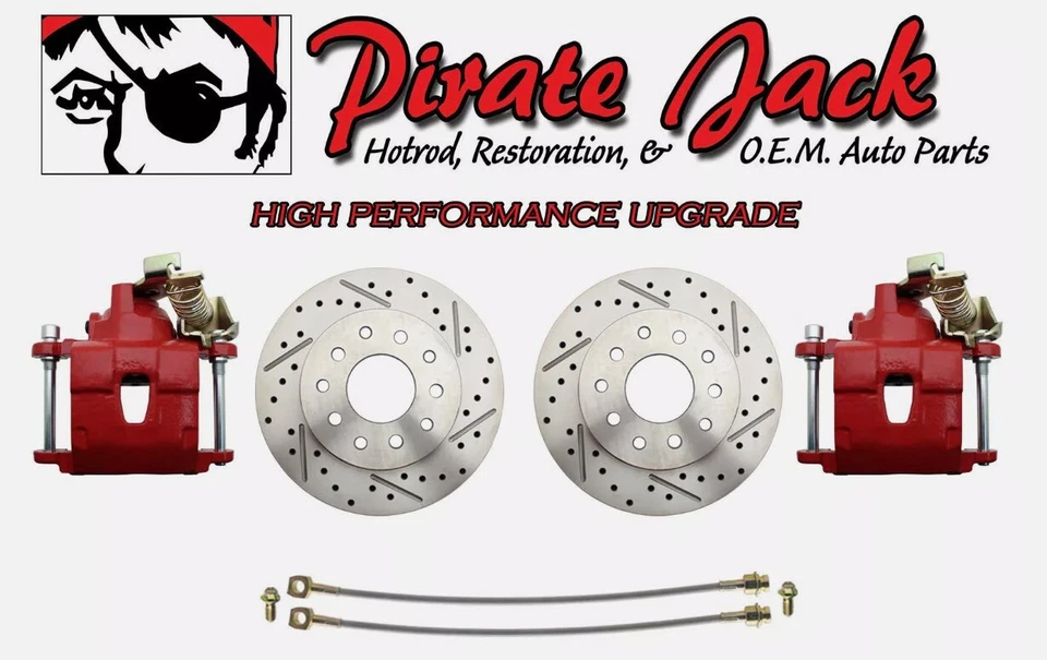 Задний дисковый тормоз Chevy 10 с 12 болтами в комплекте Chevelle El Camino, красный суппорт Cutlass - Изображение 2 из 4