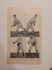 Dodgers 1911 Team Collage Jake Daubert Bill Bergen Tex Erwin Cy Barger