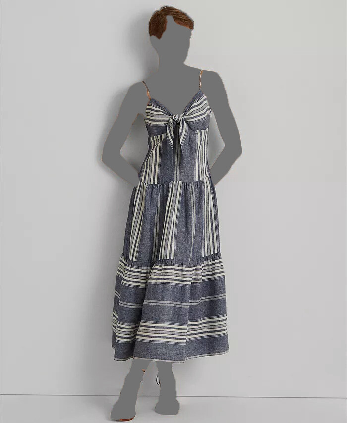 Jacket Chambray Tommy Bahama Hr Casual Sleeveless Maxi Dress - Main Image