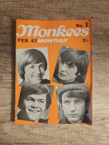 Original The Monkees 1967 UK Monthly Magazine No 1 February 1967 - Picture 1 of 2