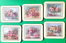 Set di 6 sottobicchieri Jason Old Fashioned floreali/fiori