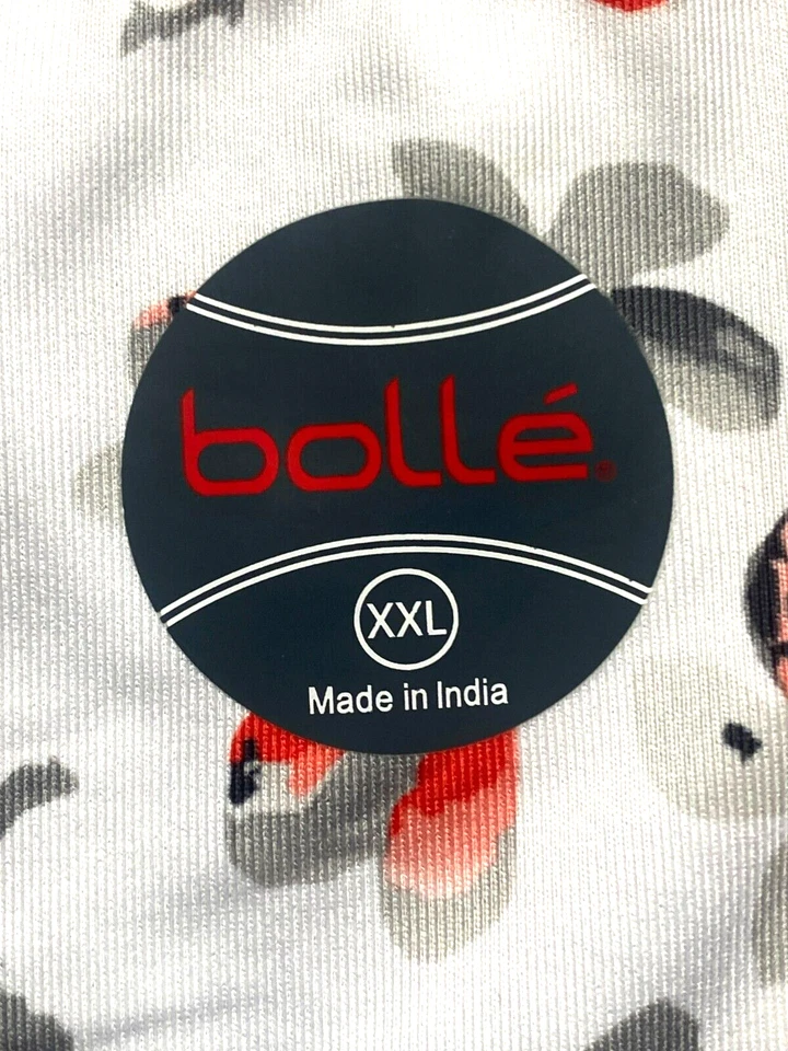 Camisa Bolle para mujer 2XL XXL gris naranja tenis golf ropa deportiva spandex Foto 2 de 4