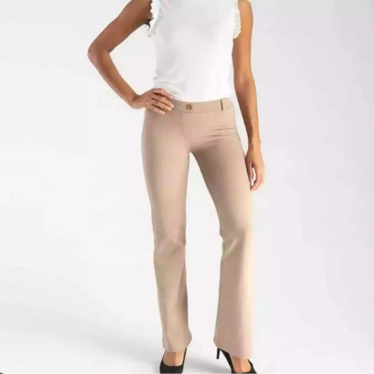 Beta brand straight leg classic dress pants yoga pants work wear Sz XS