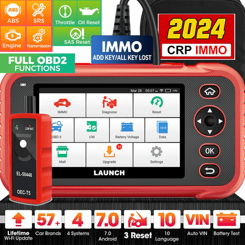 2024 LAUNCH CRP IMMO OBD2 Scanner Car Engine ABS SRS Diagnostic Tool IMMO - Picture 1 of 19