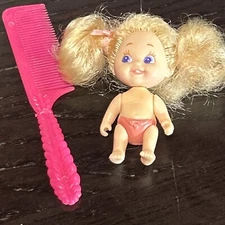 Vintage 1990’s Tyco Playful Quints Mini 2.5” Doll Babies Number 1 lever on back