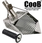 CooB Stainless Steel Beach Sand Scoop Metal Detector Detecting Tool Sharky
