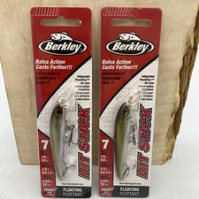Berkley Hit Stick Jerkbait Size 7 SAND SHINER Trolling Walleye Bass Lure