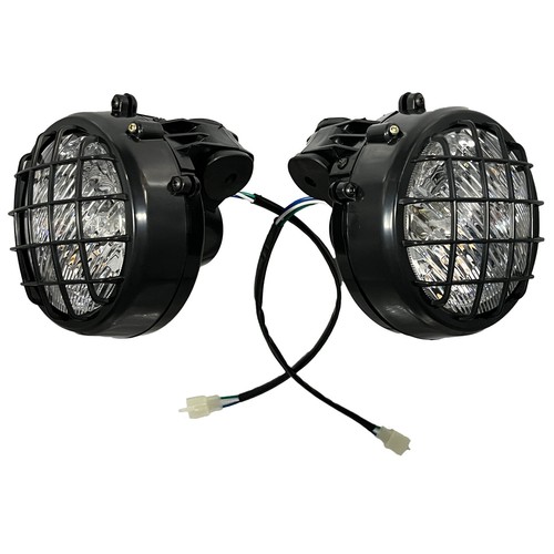 2x not LED Headlights for Yamaha Banshee 19872006 lens bulbs Grills